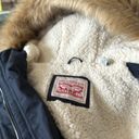 Levi's NWT  NAVY Women's Performance Faux Fur Trim Sherpa Lined Parka Jacket Photo 9