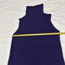 DKNY  Purple 100% Cashmere Sleeveless Turtleneck Sweater Shirt Sz M Medium Photo 9