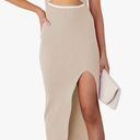 Amazon Sleeveless Cut out side slit ribbed knit bodycon tank midi dress Photo 0