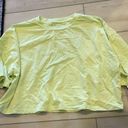 The Comfy Colsie Small Lime Oversized Crop Tee Short Sleeve Shirt Lounge Casual NWT Photo 0