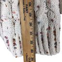 The Moon  & Madison Womens Cardigan Sweater Sz Large Chunky Confetti Cable Knit Open Photo 7