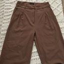 Tan Wide Leg Trousers Size 6 Photo 1