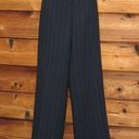 Lafayette 148  Blue Crepe Wool High Rise Pants Photo 0