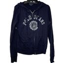 Polo  Jeans Co. Ralph Lauren Womens Full Zip Hooded Jacket Size Large Navy Cotton Photo 0