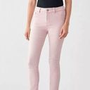 DL1961  Florence Skinny Mid-Rise Ankle Pink Denim Pants Size 23 Photo 0