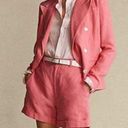 Polo NWT  RALPH LAUREN Coral Pink 100% LINEN BERMUDA Shorts Photo 0