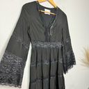 Tuckernuck  Hyacinth House Dress Lace Black Lydia Boho Maxi Dress Sz XXS Photo 3