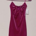 SO NWT strapless hot pink velvet v wire mini dress lined New Years Eve Valentines Photo 0