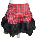 Hot Topic No brand sexy naughty school girl / goth skirt! Costume with black tulle hem! Photo 2