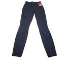 Spanx  Stretch Twill Ankle Cargo Pant Women's Size Small Washed Black Pull On Photo 2