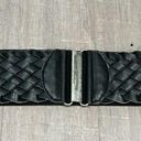 Black High Waist Clip Closure Braid Belt Y2k 2000's Photo 0