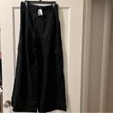 Madewell  Wide-Leg Cargo Pants in Linen-Blend in True Black Size 4 NWT Photo 9