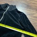 Michael Kors  Black Velour Front Zip Jacket - size M Photo 4