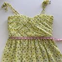 The Kooples  Anemone Chiffon Yellow Floral Sweetheart Bodice Mini Summer Dress Photo 8