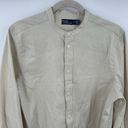 Polo 2023  Ralph Lauren Women's Cinch Elastic Cuff Button Front Blouse Med Photo 2