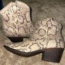 True Craft Snakeprint Ankle High Boots Photo 0