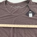 Ava & Viv  Womens Plus Size 3X Long Sleeve V-Neck Dark Taupe Shirt Photo 4