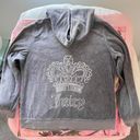 Juicy Couture y2k true vintage  velour grey zip up track jacket hoodie Photo 1