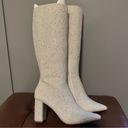 Betsey Johnson Betsy Johnson Pearl White Boot SB-Candy Pointed-Toe Knee-High Size 7.5 Photo 1