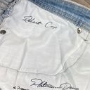 Chico's Chico’s Platinum Radiant Crop Rhinestone Pocket Capri Jeans Blue 6 Photo 7