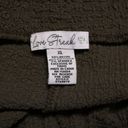Love Streak  Paperbag Ruffled Hem Tasseled Olive Green Pull On Shorts Size XL Photo 5