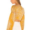 Revolve Camila Coelho  Marcia Top Size Xsmall Long Sleeve Blouse Yellow $148 Photo 1