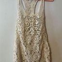 LC Lauren Conrad Women's Cream Colored Crochet Knit Tank Top Size Small Lauren Conrad Photo 0