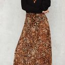 LIONESS NWT Princess Polly/ Nasty gal leopard animal print chiffon High Waisted maxi skirt Photo 6