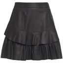 Walter Baker Marni Ruffled Leather Mini Skirt Photo 15