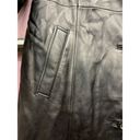 Modern Essentials Leather Jacket Coat Black M Mid Length Size M Photo 3