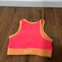 WILO Coral Pink Ribbed Sports Bra Size XS Photo 3