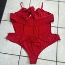 Torrid NWT ‎ Big Bow Satin Bodysuit Red Lingerie Size 6X Photo 4