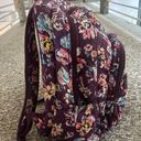 Vera Bradley Campus Backpack Maroon Floral Photo 1