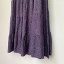 J.Jill  Long Sleeve Prairie Purple Paisley Midi Dress Viscose ~ Women’s Size L Photo 5