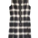 Ann Taylor Black White Plaid Wool Blend Shift Dress Size Medium Photo 0