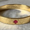 Kate Spade : Pink & Gold tone “Spot the Spade” bangle/bracelet- 6 pink spades Photo 5