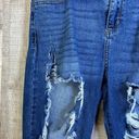 Cello  Size 11/30 Distressed Ripped Torn Cropped Straight Leg Jeans w/5 P… Photo 8