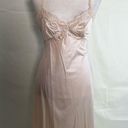 Vintage Cami Slip Dress Nightgown Lace Trim Champagne Mini Midi Length XS/S Photo 7