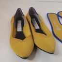 Rothy's  Shoe Size 5.5 Yellow Rubber Woven Pointed Toe closed heel Shoes Photo 2