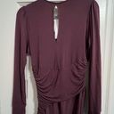 Young Fabulous and Broke  GENESIS Long Sleeve Side Slit Maxi DRESS in Jam Purple S Photo 7