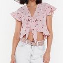 Nasty Gal Cherry Crop Top Photo 0