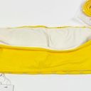 PilyQ  Lace Marigold Yellow Bandeau Bikini Top Revolve Size Medium M NWT Photo 5