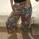 Haute Hippie Wide leg pants boho resort flowey pattern beachwear lounge indoor/ outdoor Photo 0