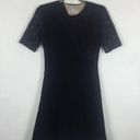 Jason Wu  Black Lace-Paneled Stretch-Ponte Short Sleeve Fit & Flare Dress Photo 2