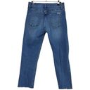 Hudson Jeans Size 27 Blair High Rise Ankle Cropped Straight Distressed Raw Hem Photo 2