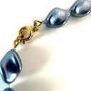 Vintage Blue  beaded necklace Photo 4