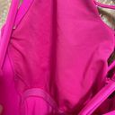 Forever 21  Neon Hot Pink Lace Up Front One Piece Swimsuit, XL Photo 3