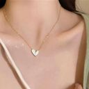 Gold Plated Heart Necklace Photo 0