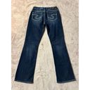 Silver Jeans  Womens Nat Suki Mid Rise Bootcut Dark Wash Biker Rocker Sz 31 Photo 2