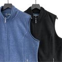 Karen Scott  Bundle, Fleece Vests Black Navy Blue XL Photo 1